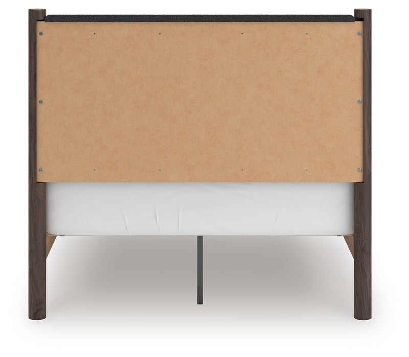 Tampa Furniture Outlet Lutz - Ashley Furniture - Pamytta Bedroom - Full Upholstered Panel Platform Bed / Brown - PCB2614B10