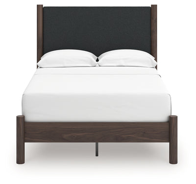 Tampa Furniture Outlet Lutz - Ashley Furniture - Pamytta Bedroom - Full Upholstered Panel Platform Bed / Brown - PCB2614B10