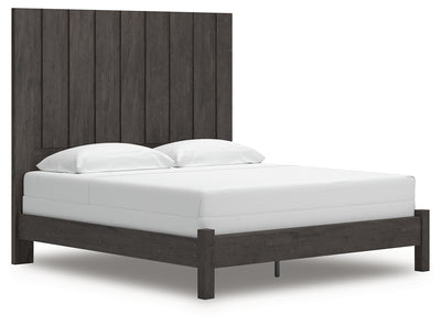 Tampa Furniture Outlet Lutz - Ashley Furniture - Fraluna Bedroom - King Panel Bed / Charcoal - PCB3370B8