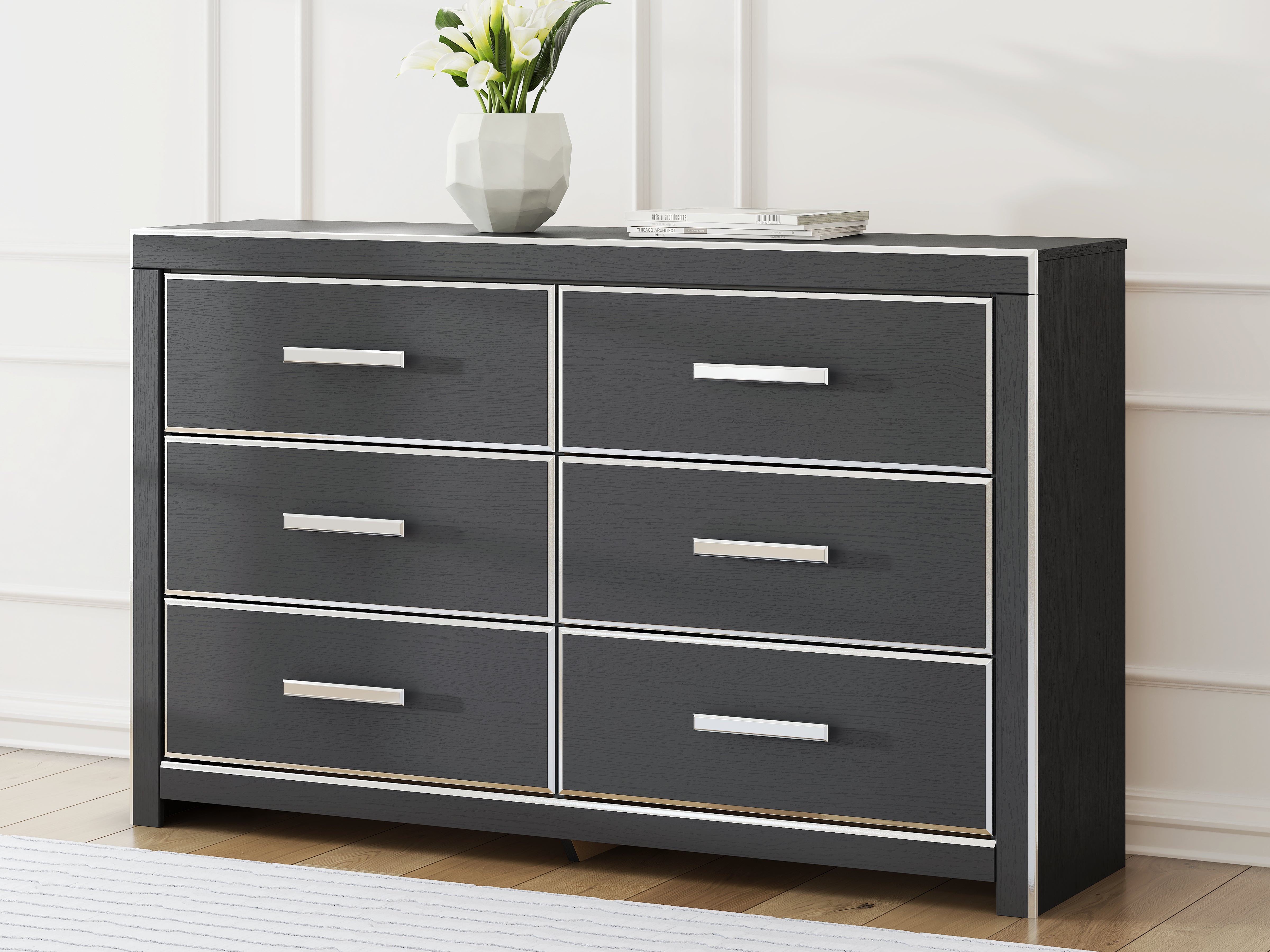Tampa Furniture Outlet Lutz - Ashley Furniture - Zuraleus Bedroom - Six Drawer Dresser / Black - PCB3380-31