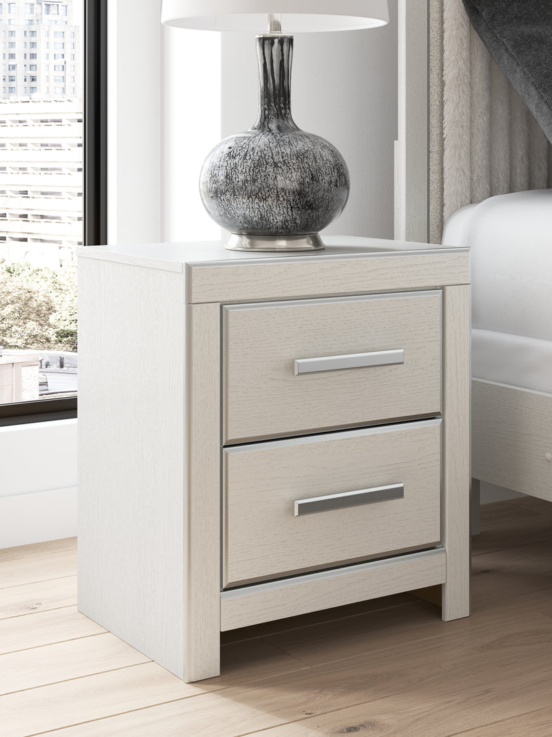 Tampa Furniture Outlet Lutz - Ashley Furniture - Zuraleus Bedroom - Two Drawer Night Stand / White - PCB3381-92