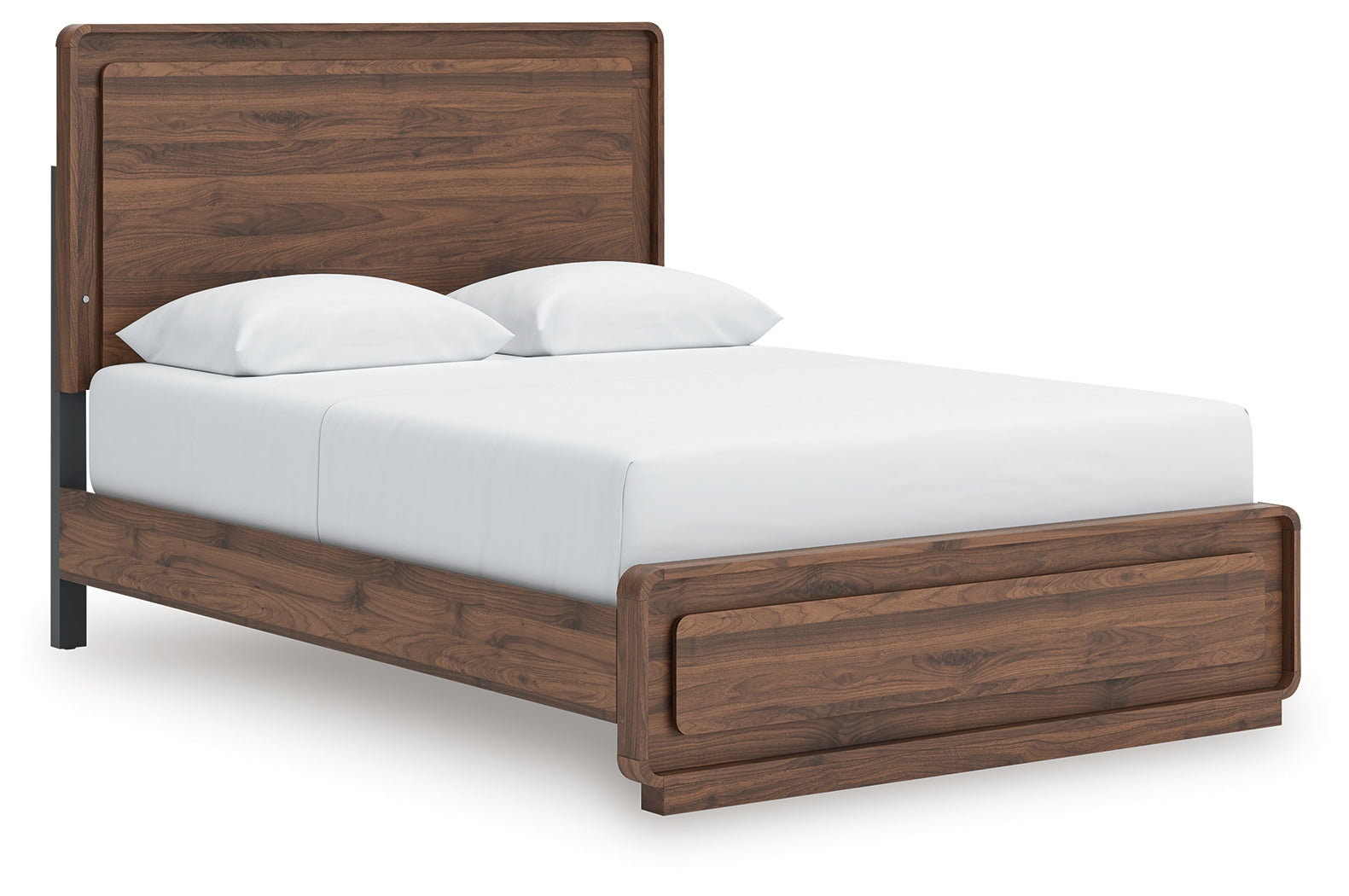 Tampa Furniture Outlet Lutz - Ashley Furniture - Fortlorn Bedroom - Queen Panel Bed / Walnut Brown - PCB386B2