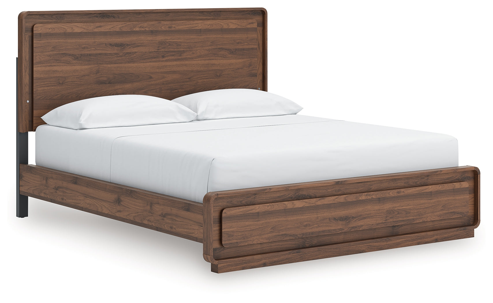 Tampa Furniture Outlet Lutz - Ashley Furniture - Fortlorn Bedroom - California King Panel Bed / Walnut Brown - PCB386B5
