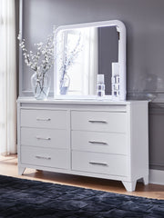 Tampa Furniture Outlet Lutz - Ashley Furniture - Jarlee Bedroom - Dresser and Mirror / White - PCB392B1