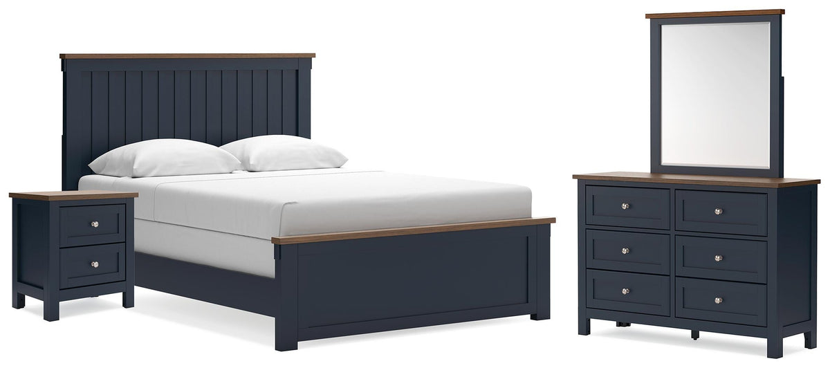 Tampa Furniture Outlet Lutz - Ashley Furniture - Landocken Queen Panel Bed, Dresser, Mirror and Nightstand - Queen Panel Bed, Dresser, Mirror and Nightstand - B414B18