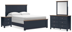 Tampa Furniture Outlet Lutz - Ashley Furniture - Landocken Queen Panel Bed, Dresser, Mirror and Nightstand - Queen Panel Bed, Dresser, Mirror and Nightstand - B414B18