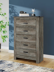 Tampa Furniture Outlet Lutz - Ashley Furniture - Frandern Bedroom - Five Drawer Chest / Gray - B4480-46