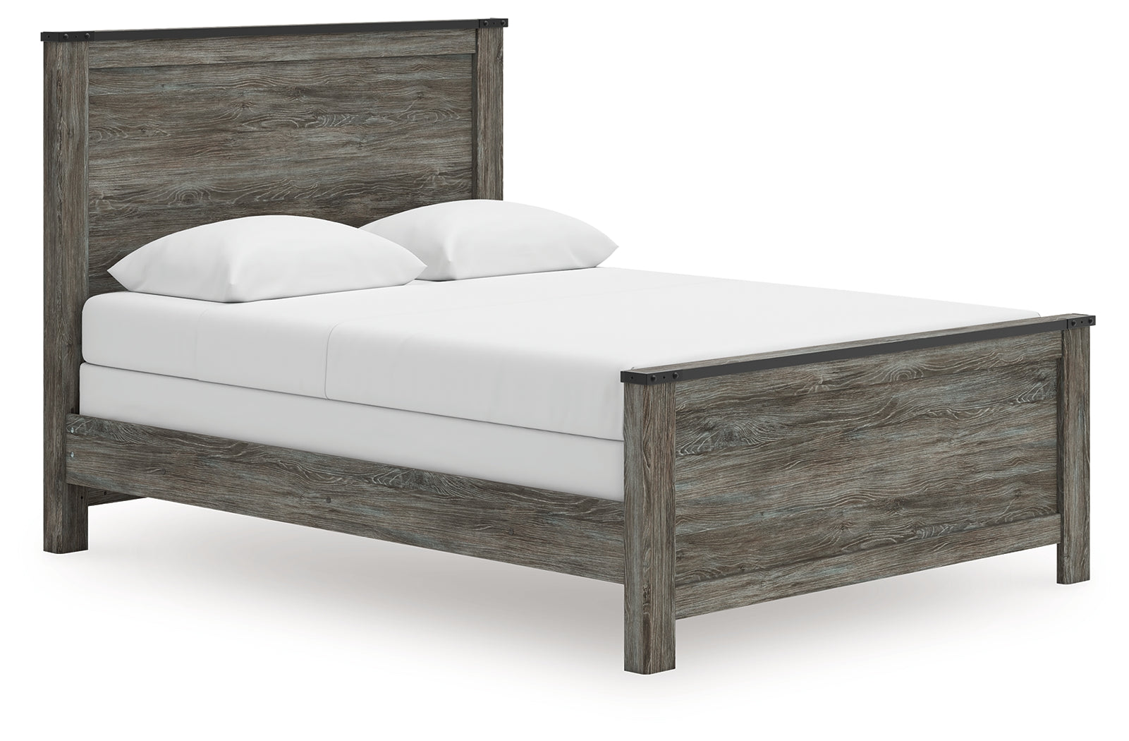 Tampa Furniture Outlet Lutz - Ashley Furniture - Frandern Bedroom - Queen Panel Bed / Black/Gray - B4480B21