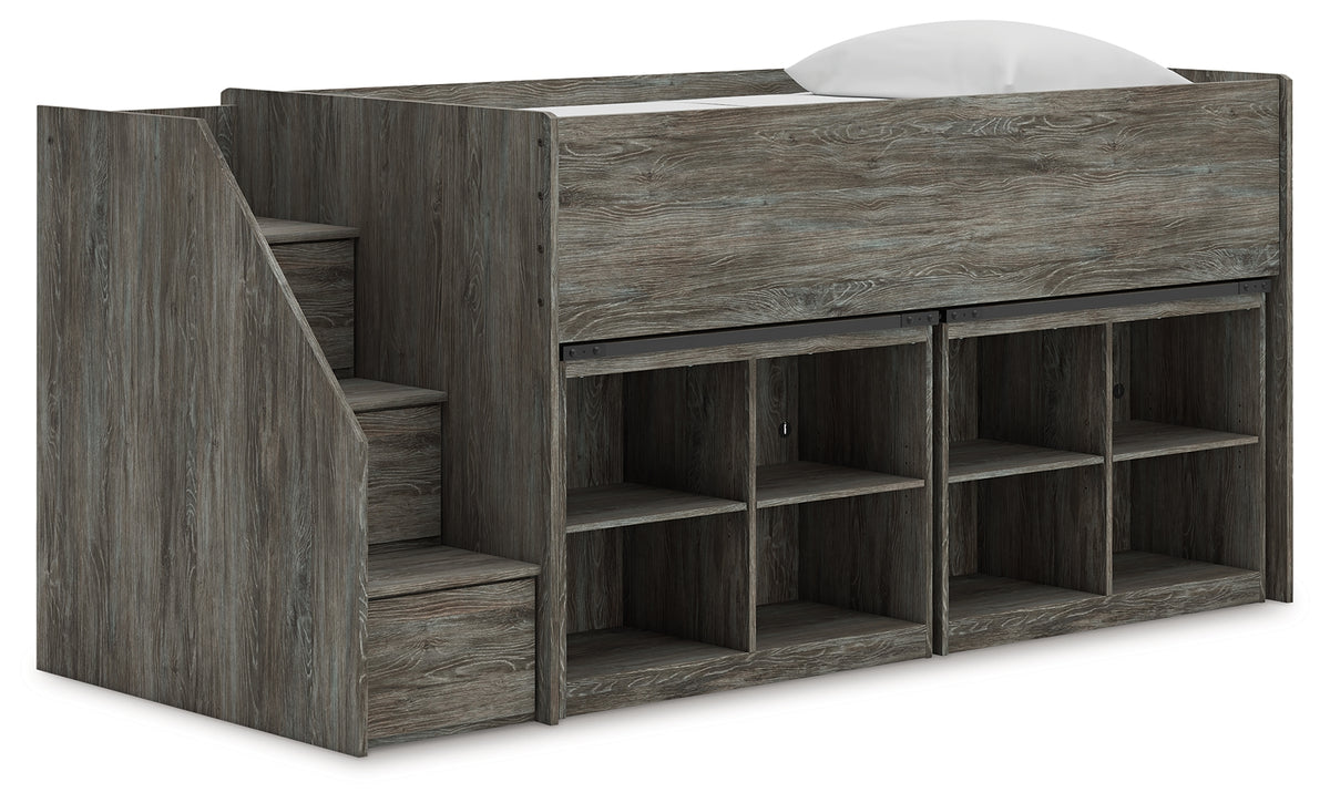 Tampa Furniture Outlet Lutz - Ashley Furniture - Frandern Twin Loft Bed with Bookcase Storage - Twin Loft Bed with Bookcase Storage - B4480B25