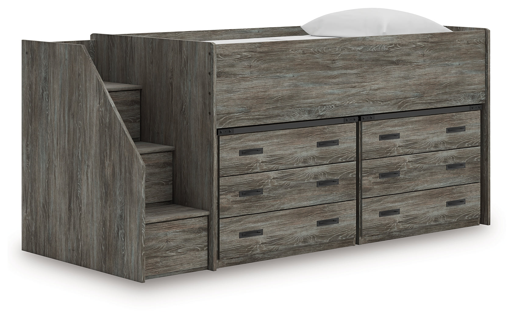 Tampa Furniture Outlet Lutz - Ashley Furniture - Frandern Twin Loft Bed with Drawer Storage - Twin Loft Bed with Drawer Storage - B4480B26