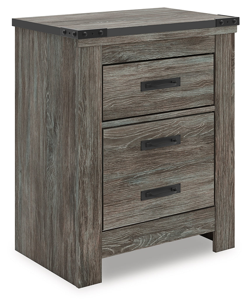 Tampa Furniture Outlet Lutz - Ashley Furniture - Frandern Bedroom - Two Drawer Night Stand / Gray - B4480-92