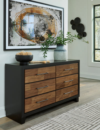 Tampa Furniture Outlet Lutz - Ashley Furniture - Kraeburn Bedroom - Queen Panel Storage Bed / Brown/Black - B496B6