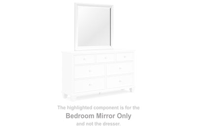 Tampa Furniture Outlet Lutz - Ashley Furniture - Fortman Bedroom - Bedroom Mirror / White - B680-36