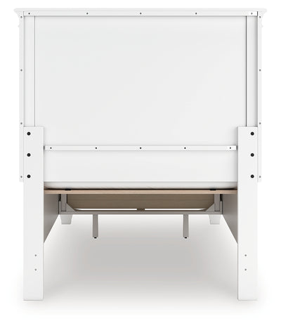 Tampa Furniture Outlet Lutz - Ashley Furniture - Fortman Bedroom - Twin Panel Storage Bed / White - B680B24