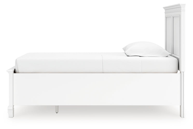 Tampa Furniture Outlet Lutz - Ashley Furniture - Fortman Bedroom - Twin Panel Storage Bed / White - B680B24