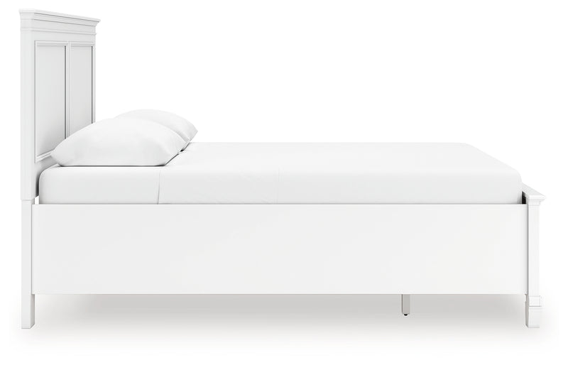 Tampa Furniture Outlet Lutz - Ashley Furniture - Fortman Bedroom - Queen Panel Storage Bed / White - B680B20