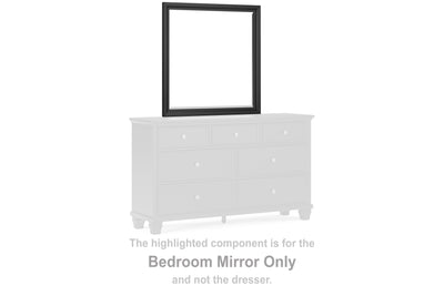 Tampa Furniture Outlet Lutz - Ashley Furniture - Lanolee Bedroom - Bedroom Mirror / Black - B687-36