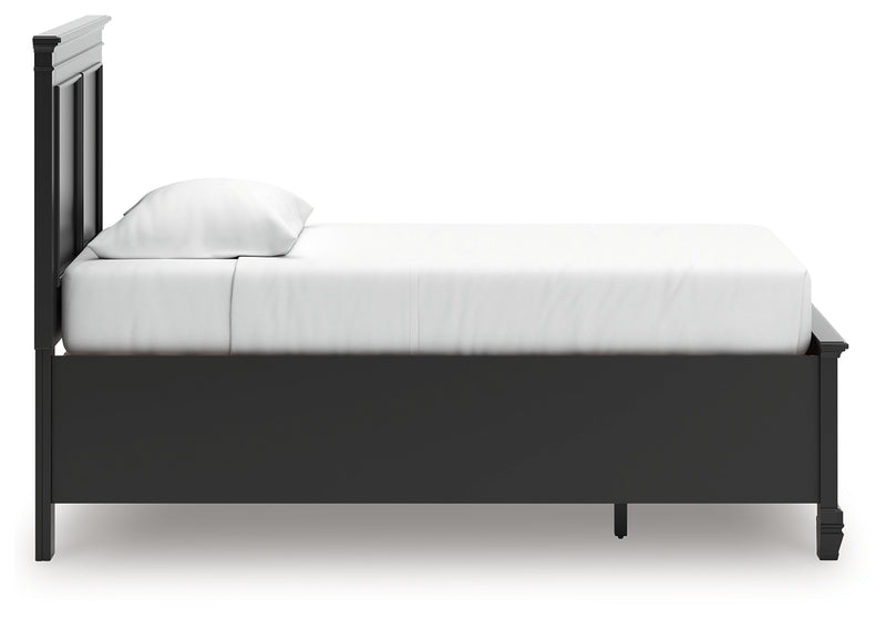 Tampa Furniture Outlet Lutz - Ashley Furniture - Lanolee Bedroom - Twin Panel Storage Bed / Black - B687B21