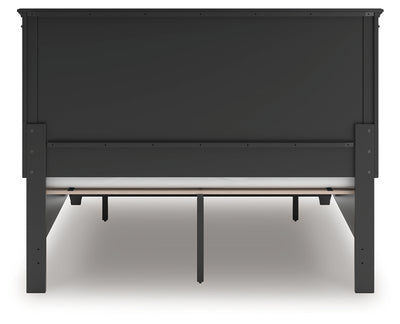 Tampa Furniture Outlet Lutz - Ashley Furniture - Lanolee Bedroom - Queen Panel Storage Bed / Black - B687B17
