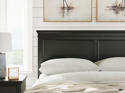 Tampa Furniture Outlet Lutz - Ashley Furniture - Lanolee Bedroom - Queen Panel Storage Bed / Black - B687B17