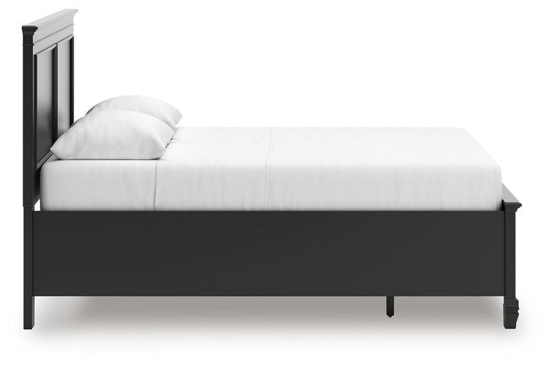 Tampa Furniture Outlet Lutz - Ashley Furniture - Lanolee Bedroom - Queen Panel Storage Bed / Black - B687B17