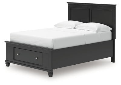 Tampa Furniture Outlet Lutz - Ashley Furniture - Lanolee Bedroom - Full Panel Storage Bed / Black - B687B22