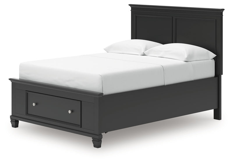 Tampa Furniture Outlet Lutz - Ashley Furniture - Lanolee Bedroom - Full Panel Storage Bed / Black - B687B22