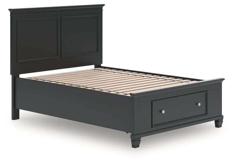 Tampa Furniture Outlet Lutz - Ashley Furniture - Lanolee Bedroom - Full Panel Storage Bed / Black - B687B22