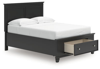 Tampa Furniture Outlet Lutz - Ashley Furniture - Lanolee Bedroom - Full Panel Storage Bed / Black - B687B22