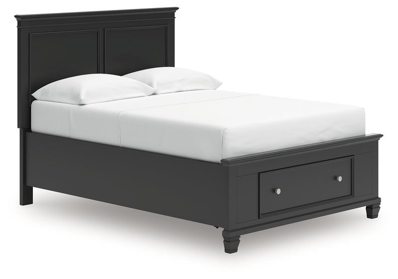 Tampa Furniture Outlet Lutz - Ashley Furniture - Lanolee Bedroom - Full Panel Storage Bed / Black - B687B22
