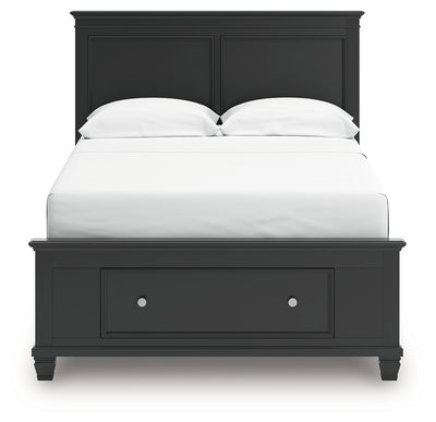 Tampa Furniture Outlet Lutz - Ashley Furniture - Lanolee Bedroom - Full Panel Storage Bed / Black - B687B22