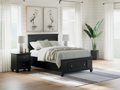 Tampa Furniture Outlet Lutz - Ashley Furniture - Lanolee Bedroom - Full Panel Storage Bed / Black - B687B22