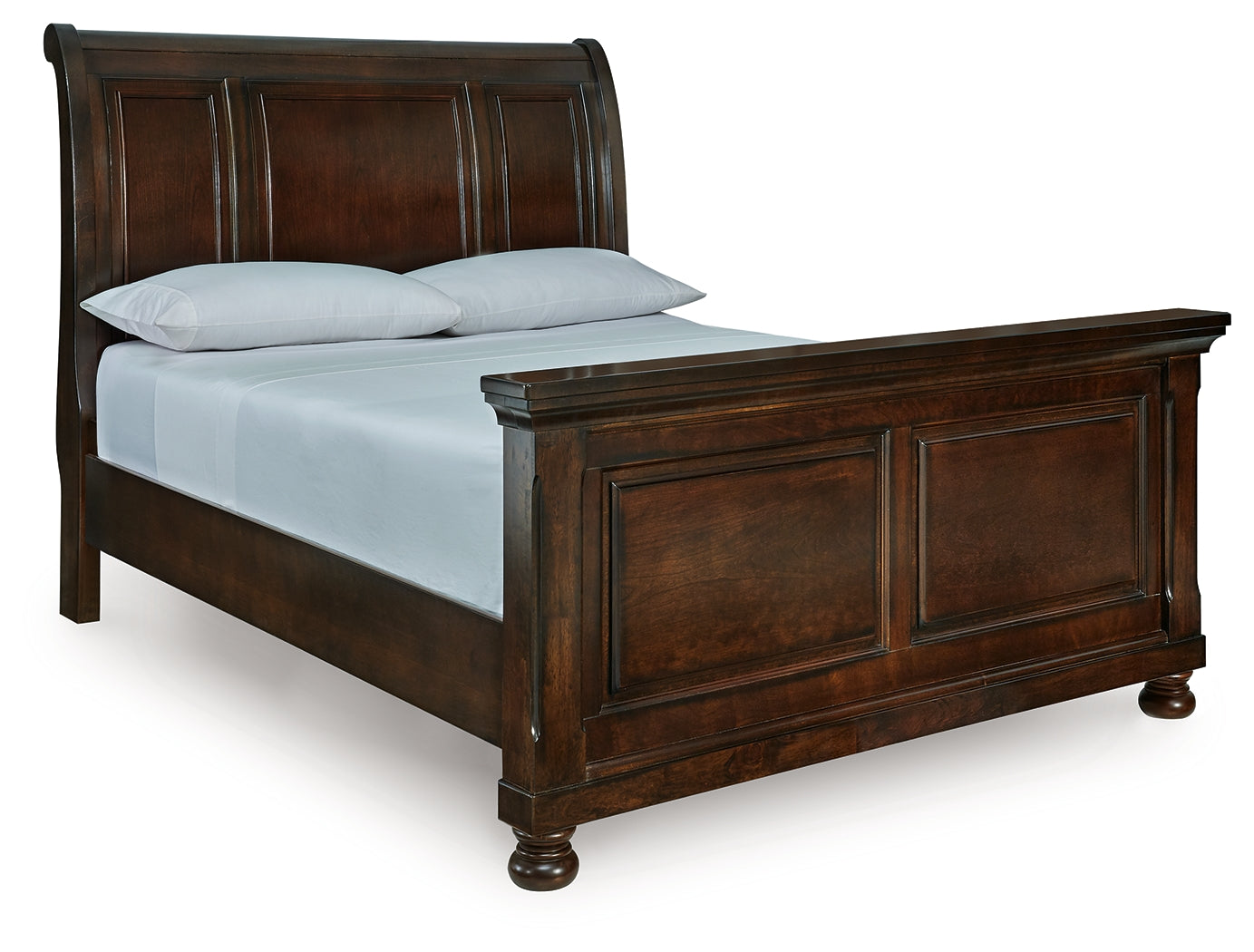 Tampa Furniture Outlet Lutz - Ashley Furniture - Porter Bedroom - Queen Sleigh Bed / Rustic Brown - B697B48