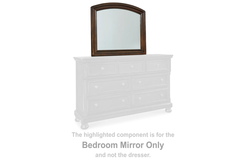 Tampa Furniture Outlet Lutz - Ashley Furniture - Porter Bedroom - Bedroom Mirror / Rustic Brown - B697-36
