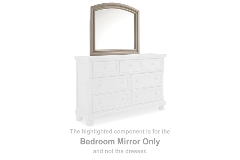 Tampa Furniture Outlet Lutz - Ashley Furniture - Lettner Bedroom - Bedroom Mirror / Light Gray - B733-36