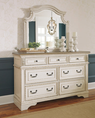 Tampa Furniture Outlet Lutz - Ashley Furniture - Realyn Bedroom - Dresser and Mirror / Two-tone - B743B1