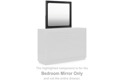 Tampa Furniture Outlet Lutz - Ashley Furniture - Londer Bedroom - Bedroom Mirror / Black - B768-36