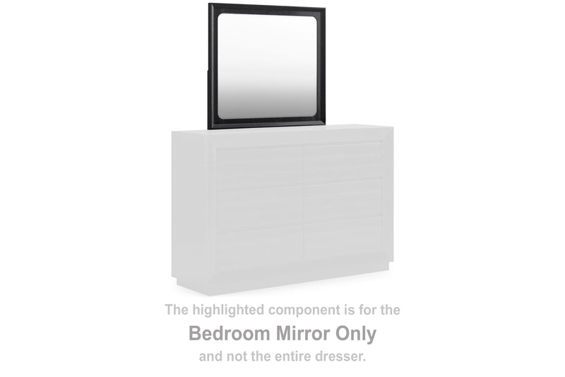 Tampa Furniture Outlet Lutz - Ashley Furniture - Londer Bedroom - Bedroom Mirror / Black - B768-36