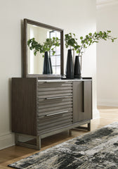 Tampa Furniture Outlet Lutz - Ashley Furniture - Arkenton Bedroom - Dresser and Mirror / Grayish Brown - B786B1