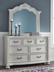 Tampa Furniture Outlet Lutz - Ashley Furniture - Montelaine Bedroom - Dresser and Mirror / Antique White - B795B1