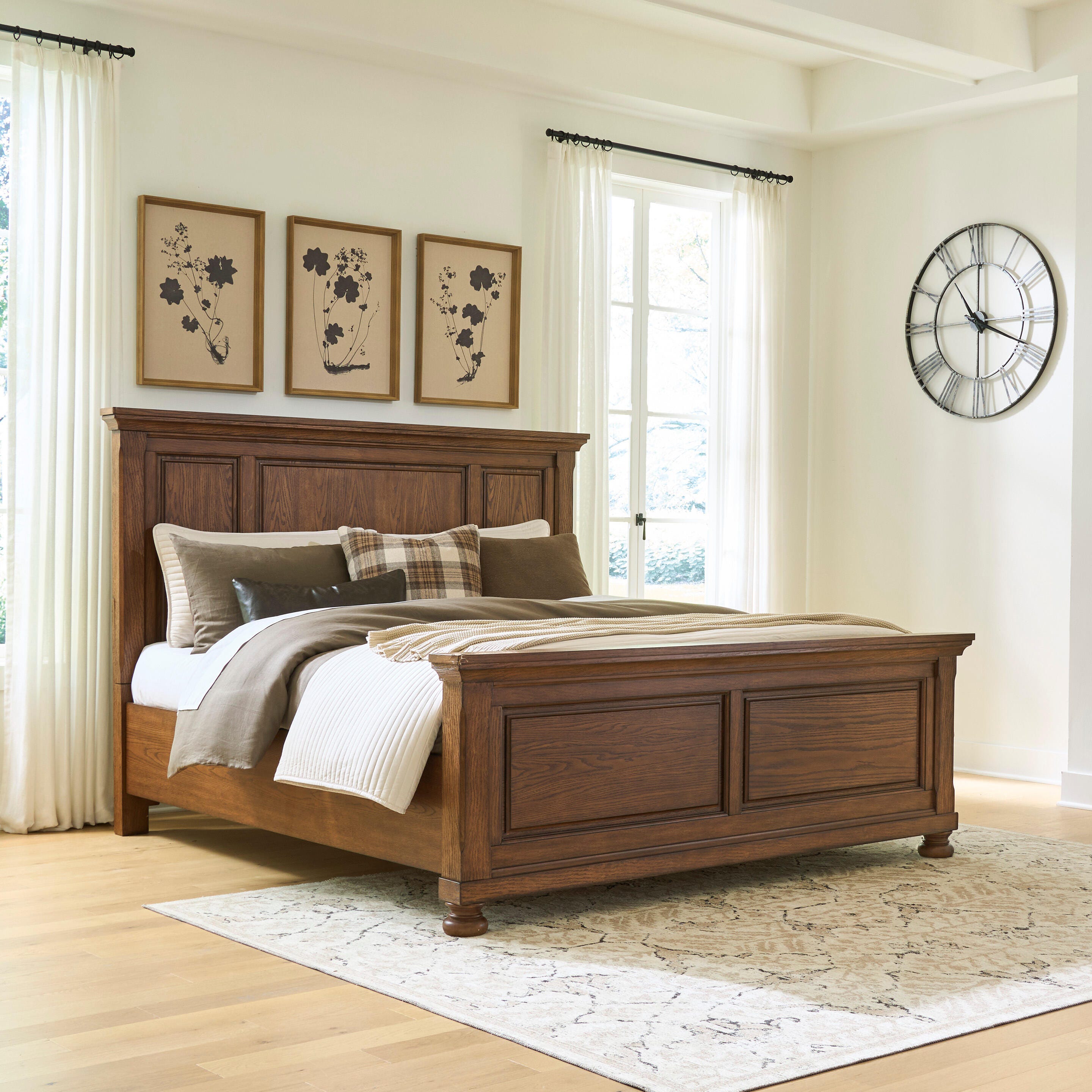 Tampa Furniture Outlet Lutz - Ashley Furniture - Zackaryn Bedroom - King Panel Bed - PCB807B6