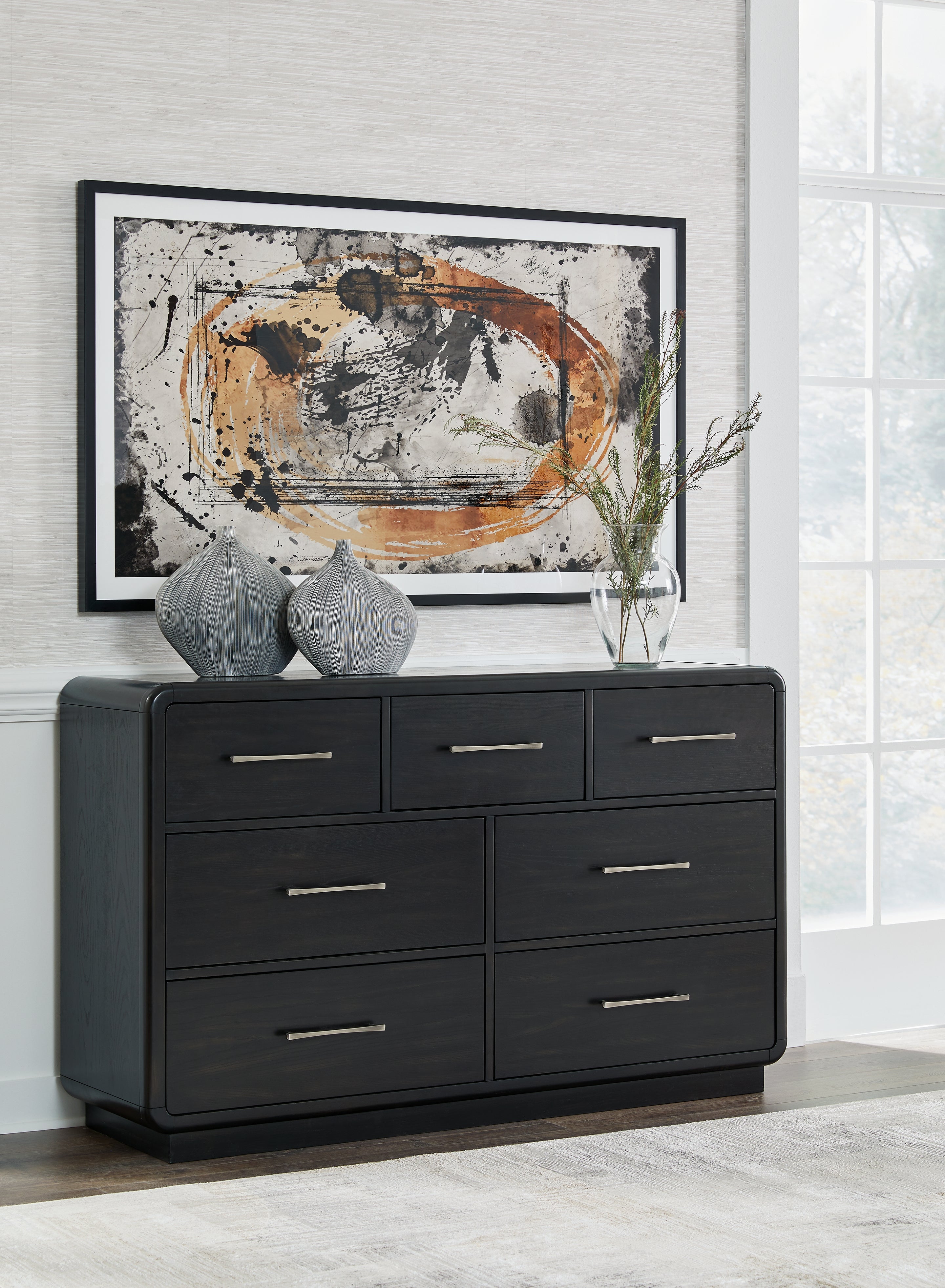 Tampa Furniture Outlet Lutz - Ashley Furniture - Rowanbeck Bedroom - Dresser / Black - B821-31