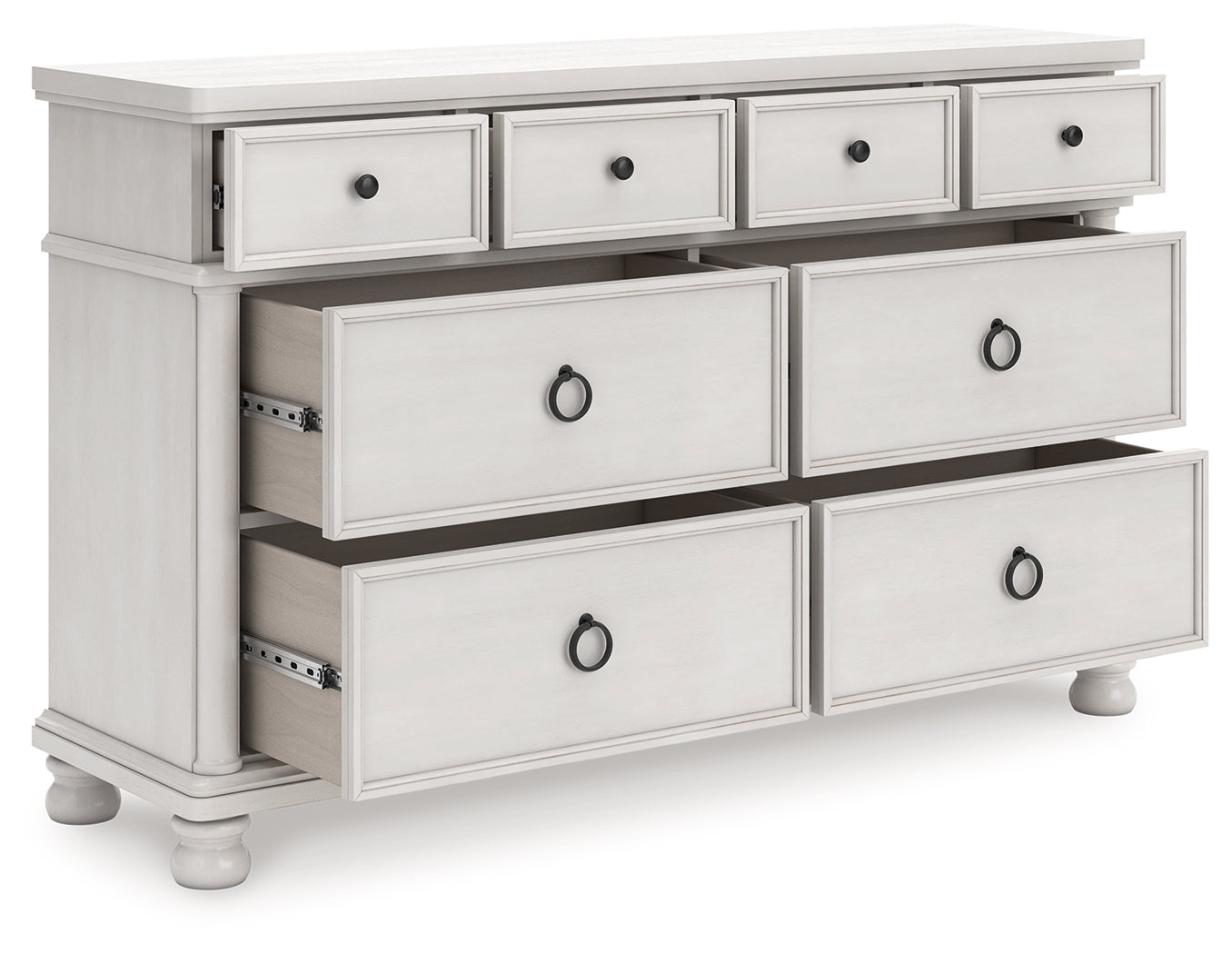 Tampa Furniture Outlet Lutz - Ashley Furniture - Rowlenstown Bedroom - Dresser / Antique White - PCB823-31