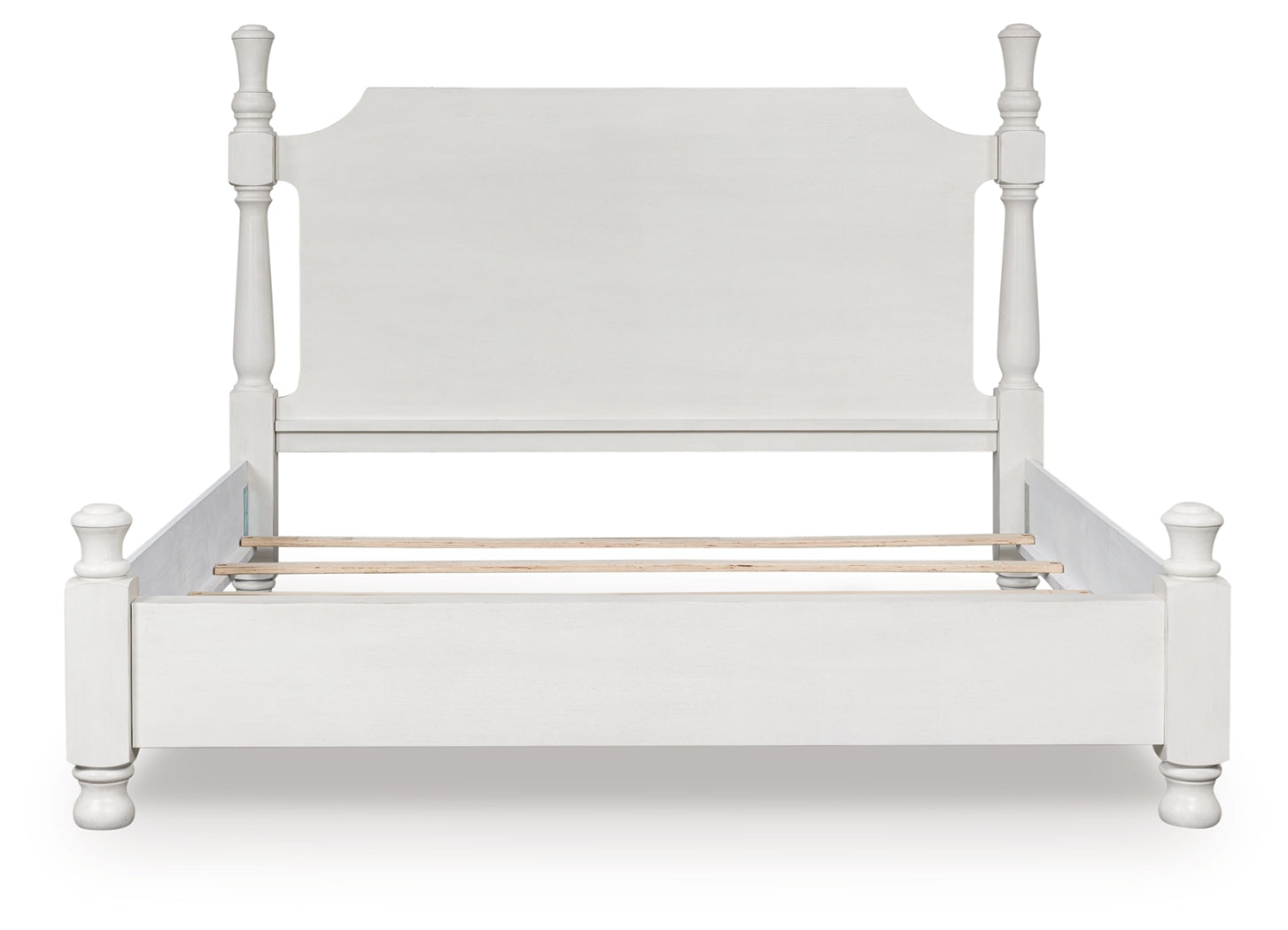 Tampa Furniture Outlet Lutz - Ashley Furniture - Rowlenstown Bedroom - California King Poster Bed / Antique White - PCB823B5