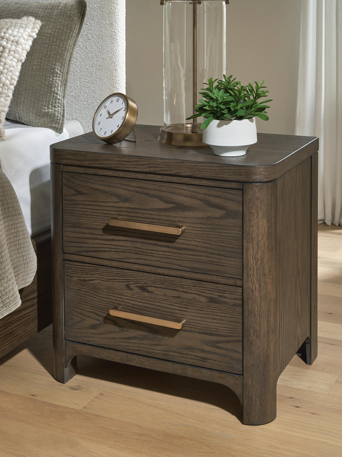 Tampa Furniture Outlet Lutz - Ashley Furniture - Radkin Bedroom - Two Drawer Night Stand - PCB843-92