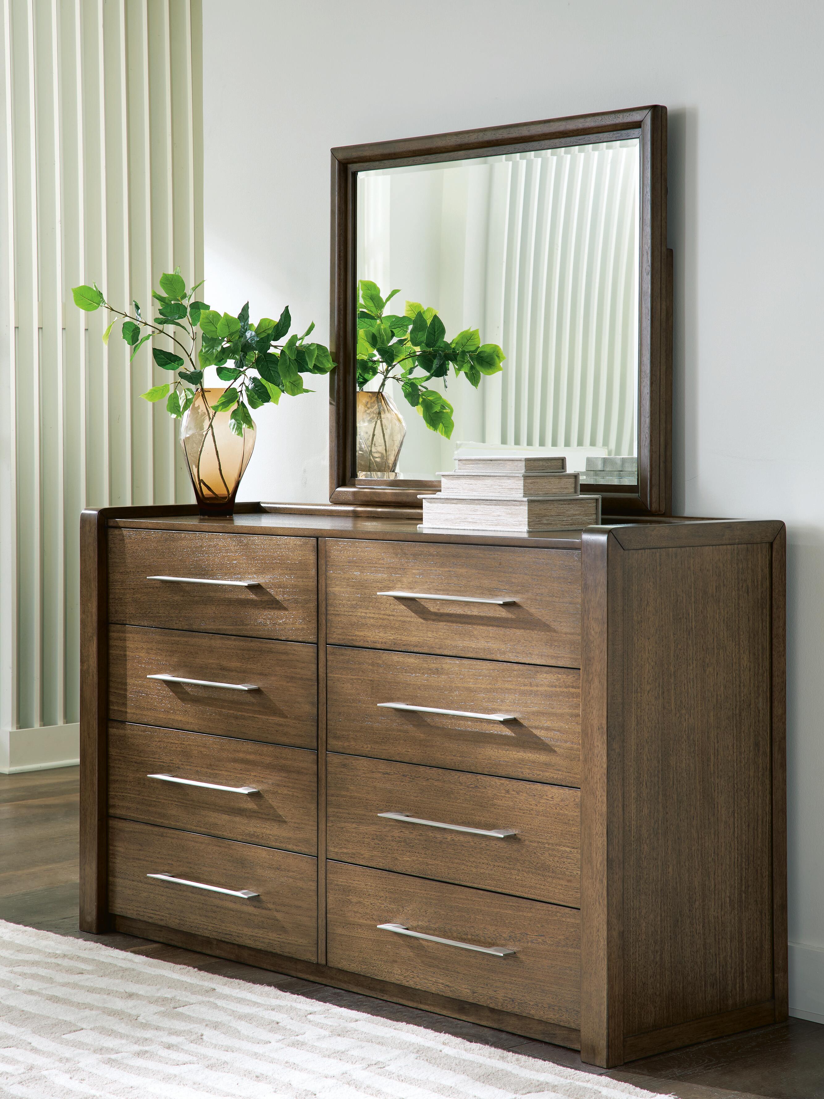 Tampa Furniture Outlet Lutz - Ashley Furniture - Marxmore Bedroom - Dresser and Mirror / Brown - B863B1