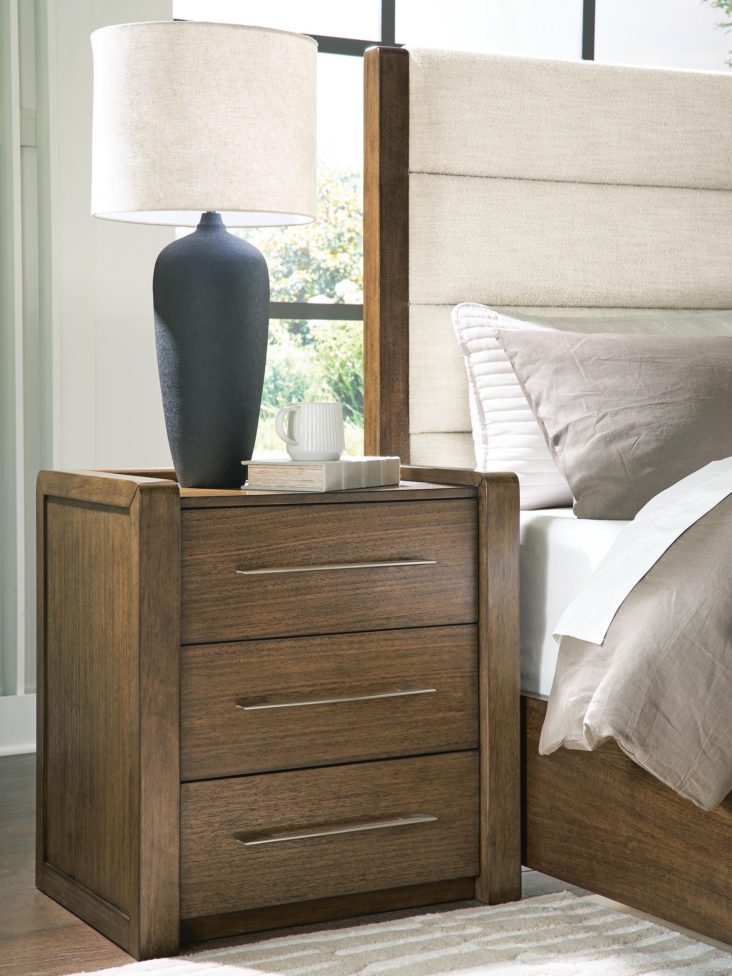 Tampa Furniture Outlet Lutz - Ashley Furniture - Marxmore Bedroom - Three Drawer Night Stand / Brown - B863-93