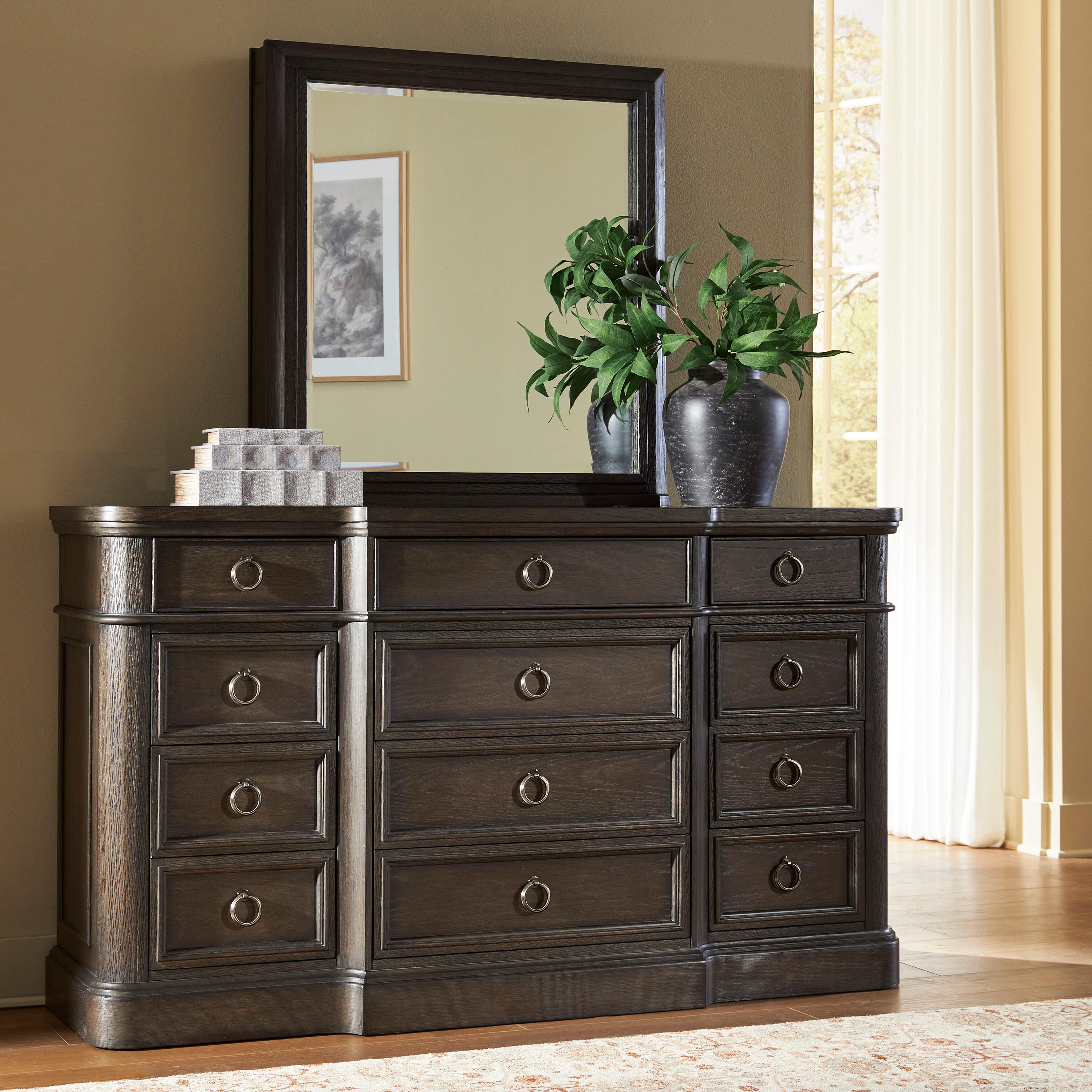 Tampa Furniture Outlet Lutz - Ashley Furniture - Wickenger Bedroom - Dresser and Mirror - PCB889B1