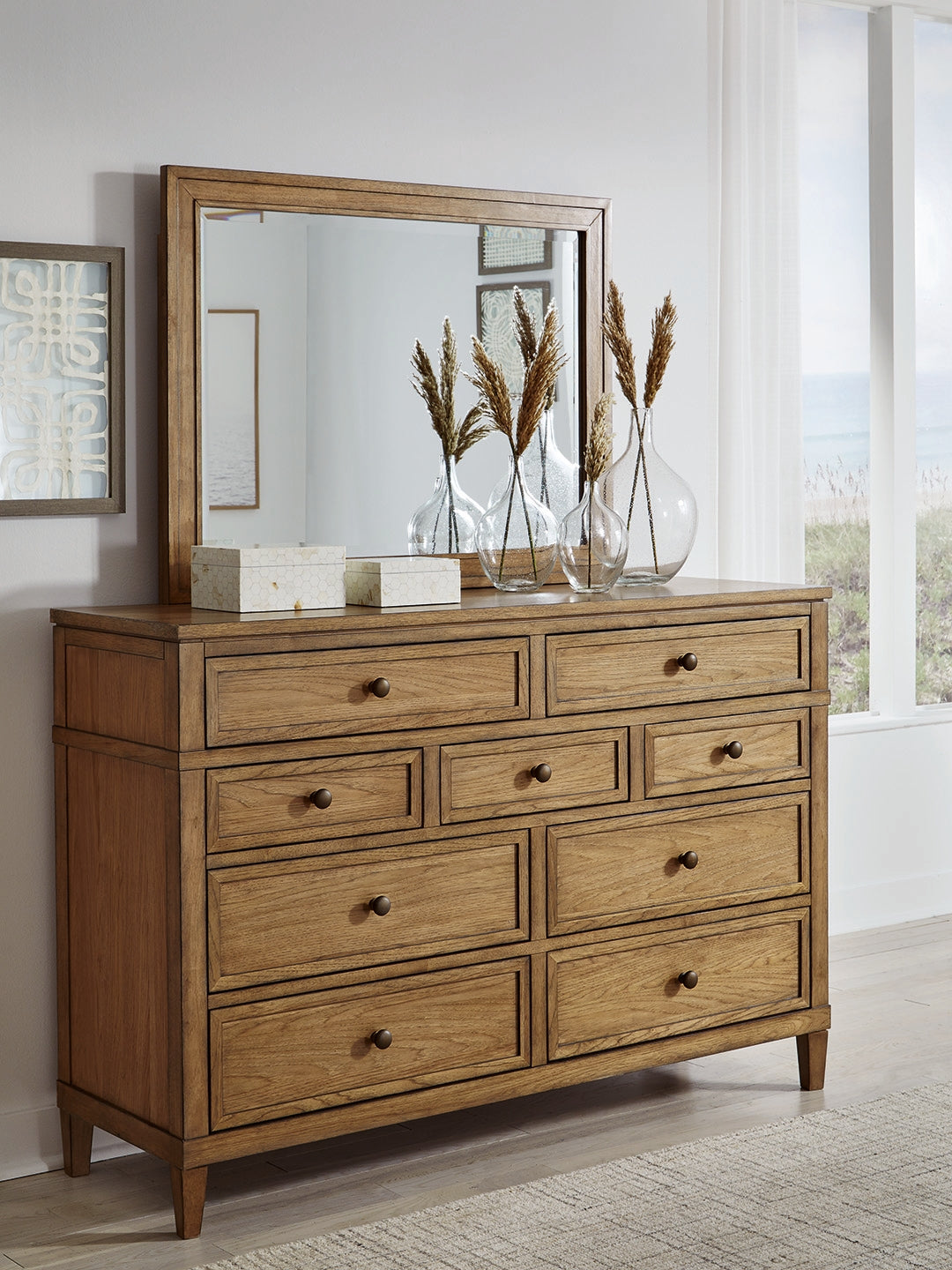 Tampa Furniture Outlet Lutz - Ashley Furniture - Sharlance Bedroom - Dresser and Mirror / Brown - B895B1
