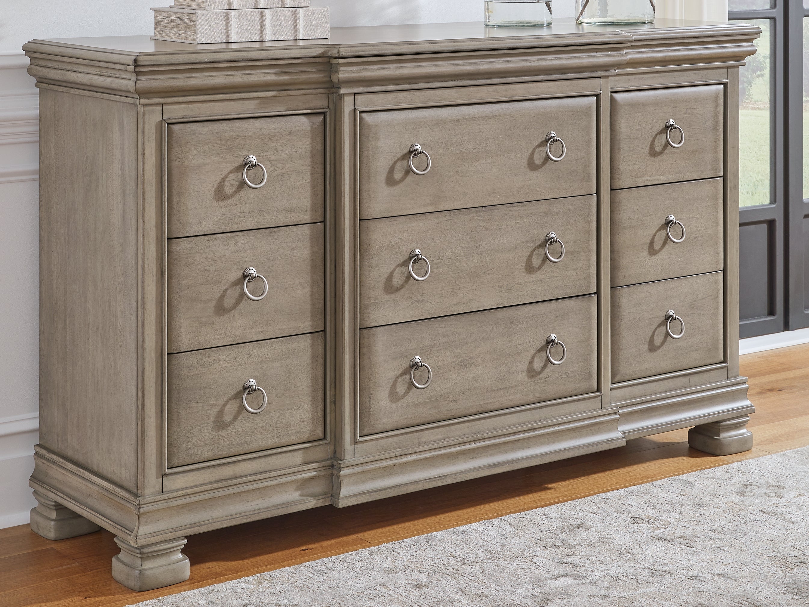 Tampa Furniture Outlet Lutz - Ashley Furniture - Lexorne Bedroom - Dresser / Gray - B924-31